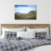 Berglandschap in Noorwegen canvas print (Insitu (Slaapkamer))
