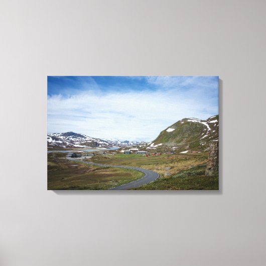 Berglandschap in Noorwegen canvas print (Voorkant)
