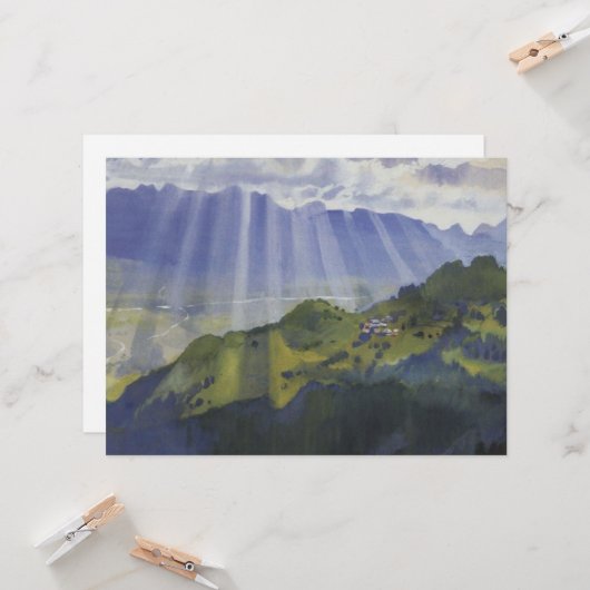 Berglandschap in Zwitserland Kaart (Voorkant / Achterkant in situ)