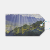 Berglandschap in Zwitserland (Serebriakova) Cadeaulabel (Voorkant (Horizontaal))