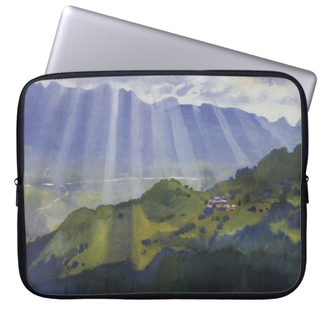 Berglandschap in Zwitserland (Serebriakova) Laptop Sleeve (Voorkant)