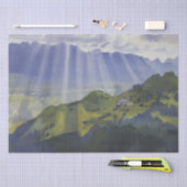 Berglandschap in Zwitserland (Serebriakova) Tissuepapier (Craft)