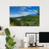 Berglandschap Inspiratieposter Poster (Thuiskantoor)