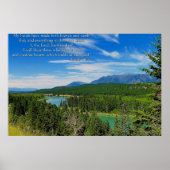 Berglandschap Inspiratieposter Poster (Voorkant)