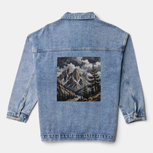Berglandschap Jean Jas Denim Jacket (Achterkant)