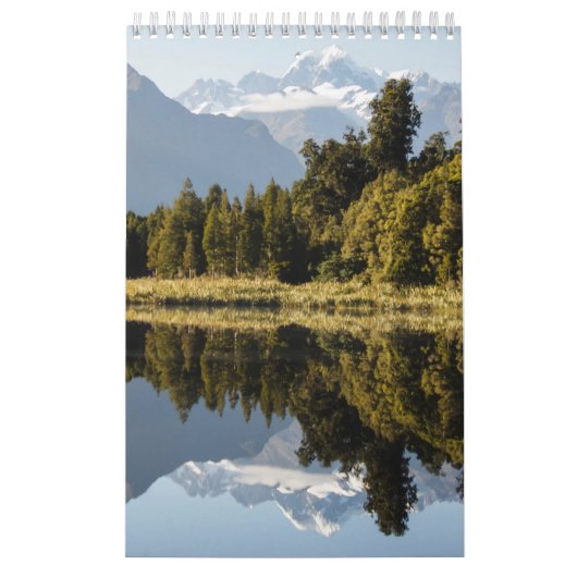 Berglandschap klein, wit kalender (Hoes)