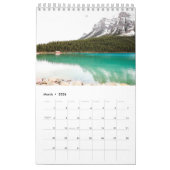 Berglandschap klein, wit kalender (Mar 2026)