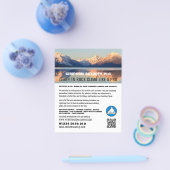 Berglandschap, klimloop en klimloopbrug flyer (Enkel)