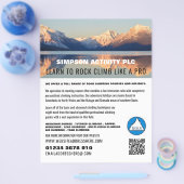 Berglandschap, klimloop en klimloopbrug flyer (Enkel)