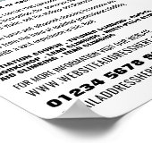 Berglandschap, klimloop en klimloopbrug poster (Hoek)