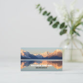 Berglandschap, klimmen en wandelen visitekaartje (Staand voorkant)