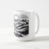 Berglandschap Koffiemok (Voorkant rechts)