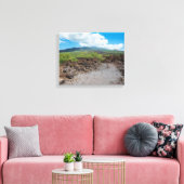 berglandschap langs hoapili - spoor canvas afdruk (Insitu (Woonkamer))