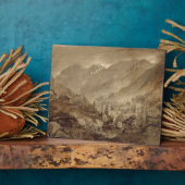 Berglandschap, Macugnaga, 1845 (pen en bruin) Fotoplaat (Zijkant)