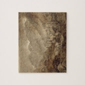 Berglandschap, Macugnaga, 1845 (pen en bruin) Legpuzzel (Verticaal)