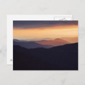 Berglandschap met een fantastische zonsondergang briefkaart (Voorkant / Achterkant)