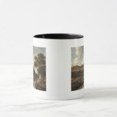 Berglandschap met een torent mok (Midden)