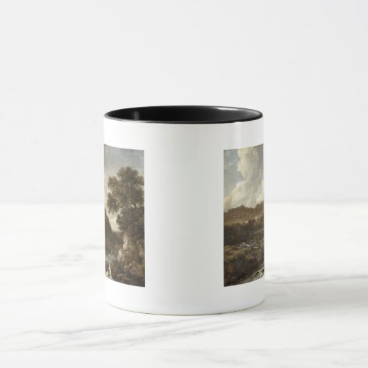 Berglandschap met een torent mok (Midden)