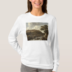 Berglandschap met een torent t-shirt