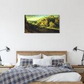 Berglandschap met een verrassingsaanval, c.1585 canvas afdruk (Insitu (Slaapkamer))