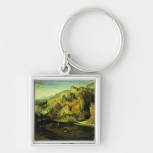 Berglandschap met een verrassingsaanval, c.1585 sleutelhanger