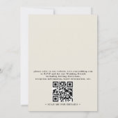 Berglandschap met wilde bloemen QR-code bruiloft Kaart (Achterkant)
