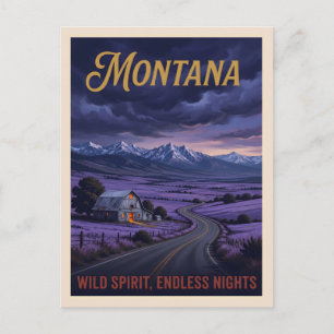 Berglandschap Montana Briefkaart