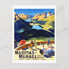 Berglandschap Muottas Muragl, Zwitserland Briefkaart