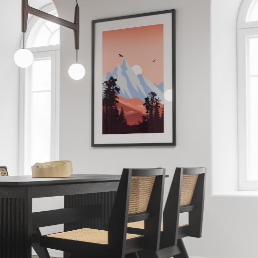 Berglandschap Muurkunst Canvas Afdruk