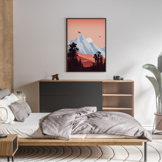 Berglandschap Muurkunst Canvas Afdruk