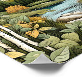 Berglandschap Neutral Wall Art Poster (Hoek)