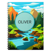Berglandschap notitieboek, Oliver Avontuur Notitie