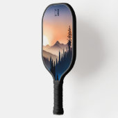 Berglandschap op Sunrise Monogram Pickleball Paddle (Links)