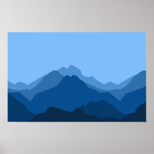 Berglandschap Panorama Poster