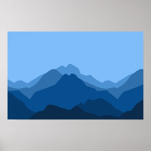 Berglandschap Panorama Poster (Voorkant)