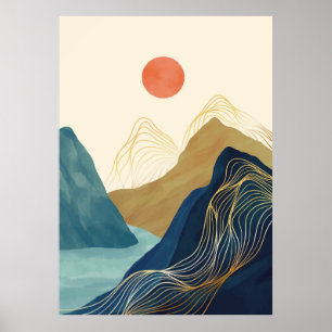 Berglandschap Poster