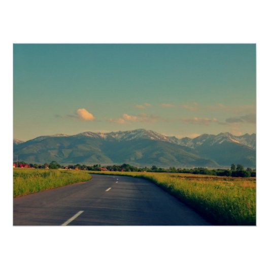 Berglandschap Poster (Voorkant)