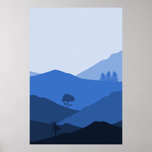 Berglandschap Poster (Voorkant)