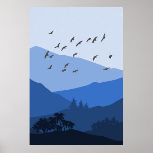 Berglandschap Poster