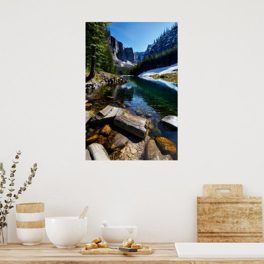 Berglandschap Poster (Keuken)