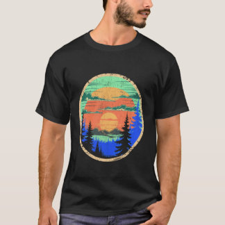Berglandschap Reflectie Bos Bomen Buiten T-shirt
