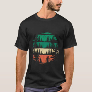 Berglandschap Reflectie Bos Bomen Buiten T-shirt