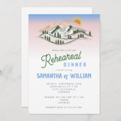 Berglandschap Rustiek groen repetitie diner Kaart (Voorkant / Achterkant)