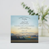 Berglandschap Schilderen Kunstmatig huwelijk Kaart (Staand voorkant)