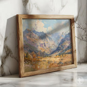 berglandschap schilderij neutrale toon poster