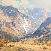 berglandschap schilderij neutrale toon poster