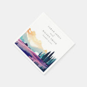 Berglandschap Seringvelden Landschap Bruiloft Servet (Hoek)