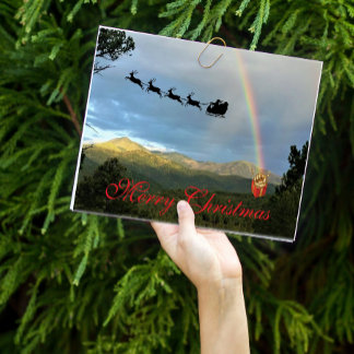 Berglandschap Sinterklaas Kerst Regenboog Cadeau Kaart