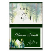 Berglandschap - Smaragd Place Card Kaart (Voorkant)