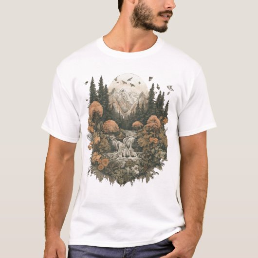 Berglandschap T-Shirt (Voorkant)